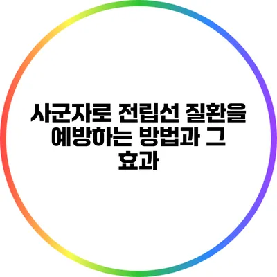사군자로 전립선 질환을 예방하는 방법과 그 효과