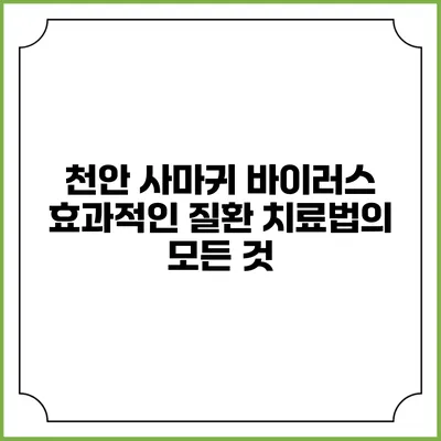 천안 사마귀 바이러스: 효과적인 질환 치료법의 모든 것