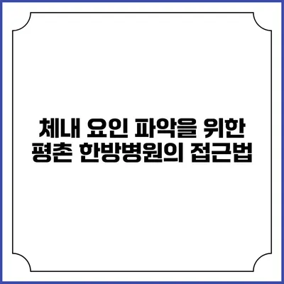 체내 요인 파악을 위한 평촌 한방병원의 접근법