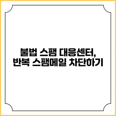 불법 스팸 대응센터, 반복 스팸메일 차단하기